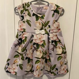Baker by Ted Baker Lilac Floral Dress with Bow (size: 9-12 months)
